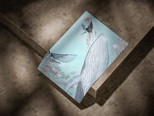 Poster A3 Aislam "baleia" - Líbero (Pré venda)