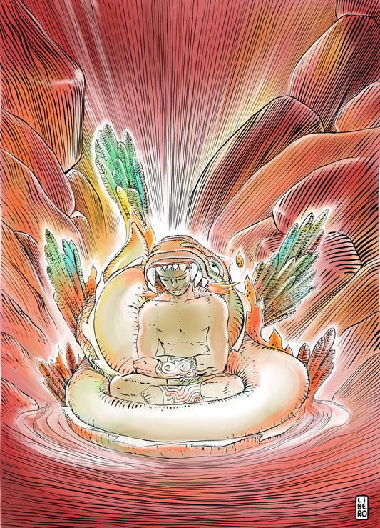 Poster A3 Aislam "dragão" - Líbero (Pré venda)