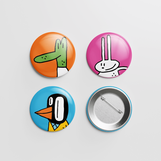 Bottons Bicudinho - Valter, Tati e Robertinho - Z•Stores