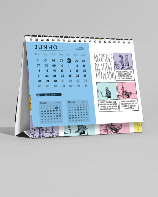 O Calendário dos Recordes de Galhardo - de Mesa - Pré Venda