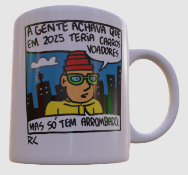 Caneca Carros Voadores - Renan César - Z•Stores