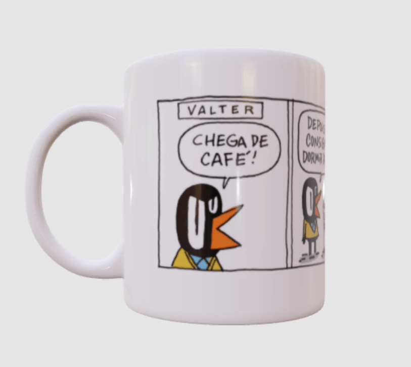 Caneca Valter Chega de Café - Bicudinho - Caco Galhardo - Z•Stores