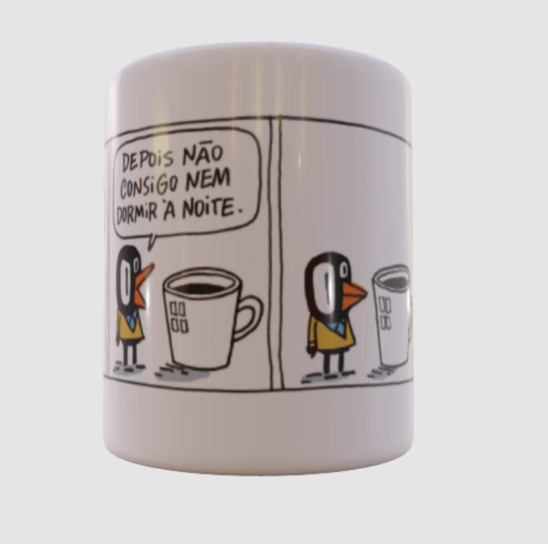 Caneca Valter Chega de Café - Bicudinho - Caco Galhardo - Z•Stores