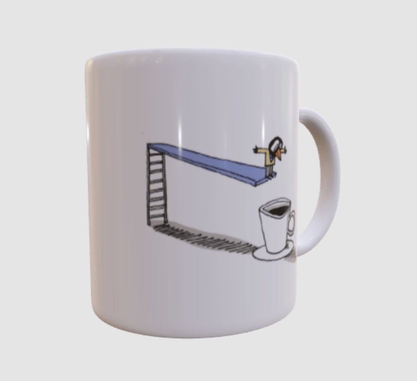 Caneca Valter Piscina de Café - Bicudinho - Caco Galhardo - Z•Stores