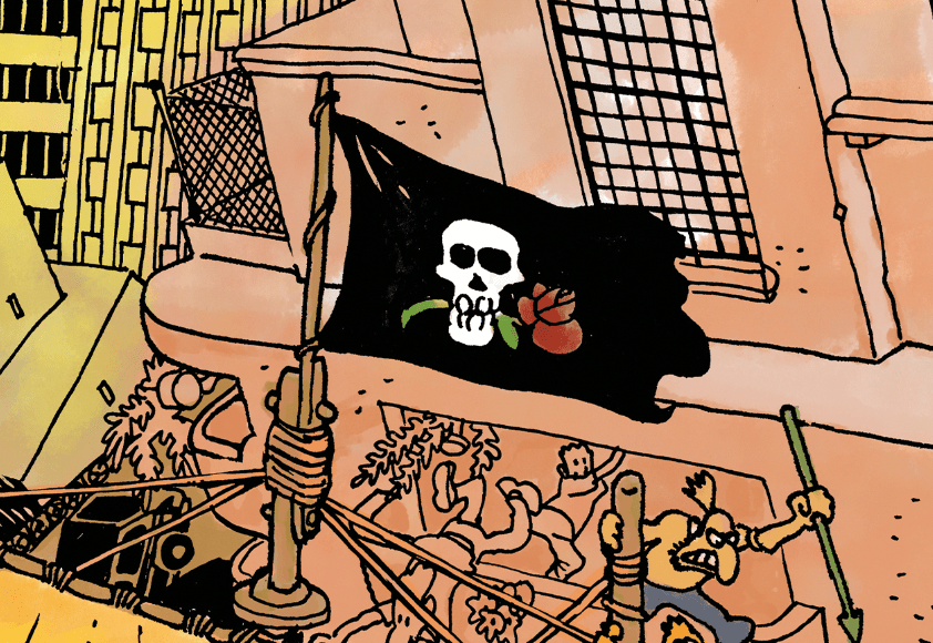 Pôster Piratas do Tietê - Laerte - Colorido - Z•Stores
