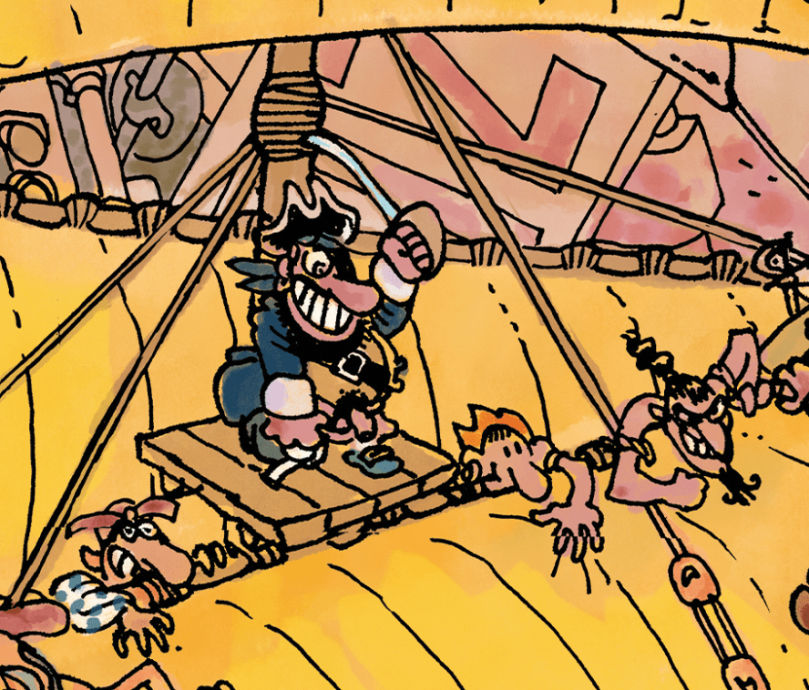 Pôster Piratas do Tietê - Laerte - Colorido - Z•Stores