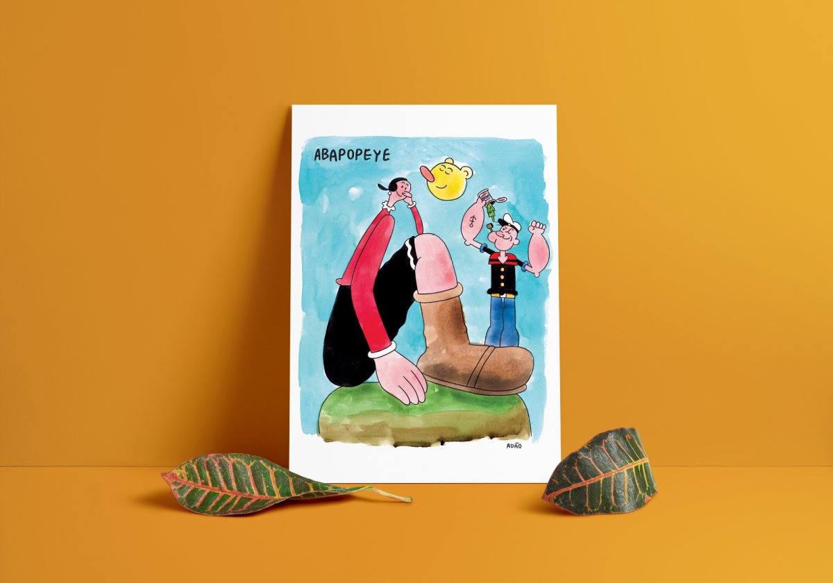 Art Print - Adão Iturrusgarai - Abapopeye - Z•Stores