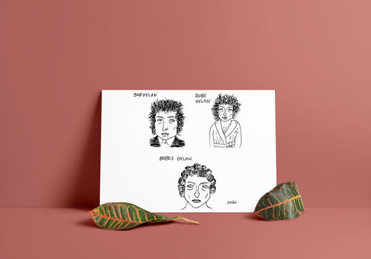 Art Print - Adão Iturrusgarai - Bobes Dylan - Z•Stores