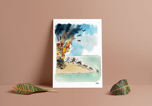 Art Print - Adão Iturrusgarai - Involução das Espécies - Z•Stores