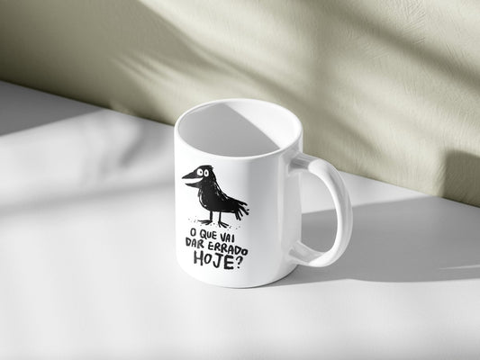 Caneca Corvo Vai Dar Errado - Allan Sieber - Z•Stores