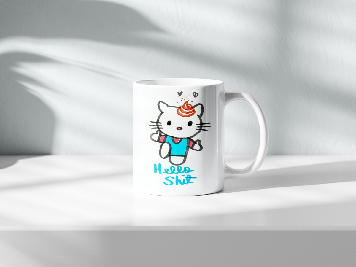 Caneca Hello Sh1t - Allan Sieber - Z•Stores