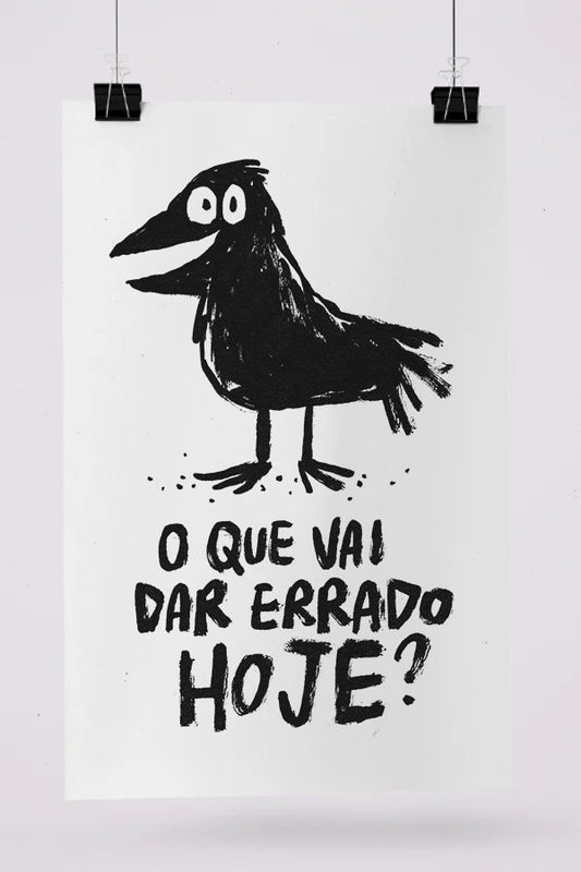 Print Corvo Allan Sieber (Pôster ou Canvas) - Z•Stores