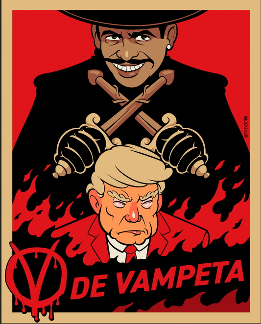 Poster V de Vampeta - Cris Vector