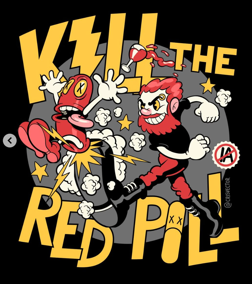Camiseta "Kill the Red Pill"  Versão Menino - Cris Vector