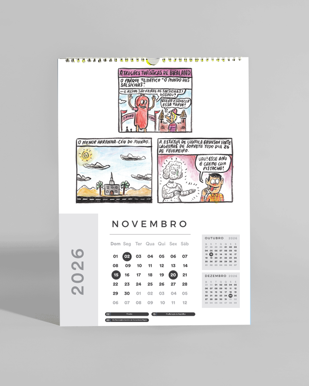 365 Dias Para Se Dar Mal - Allan Sieber - Calendário de Parede - Pré Venda