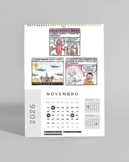 365 Dias Para Se Dar Mal - Allan Sieber - Calendário de Parede - Pré Venda