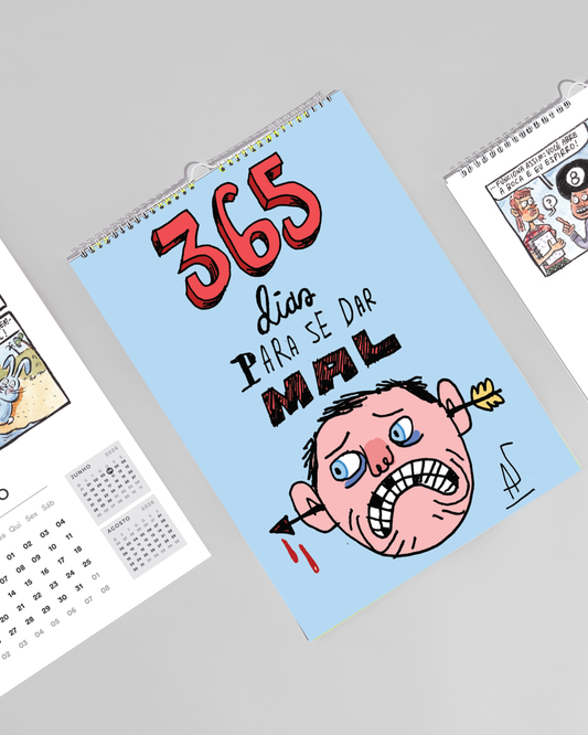 365 Dias Para Se Dar Mal - Allan Sieber - Calendário de Parede - Pré Venda