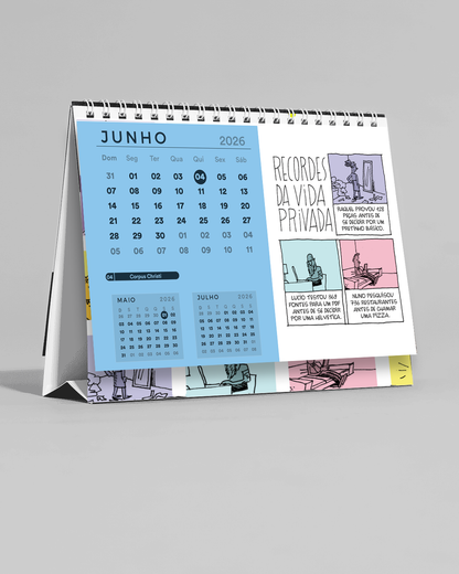 O Calendário dos Recordes de Galhardo - de Mesa - Pré Venda