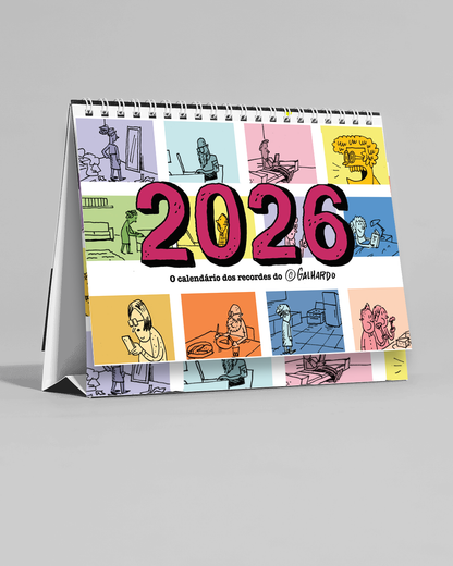 O Calendário dos Recordes de Galhardo - de Mesa - Pré Venda