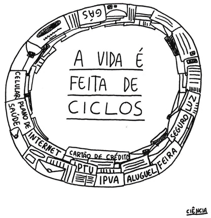 Camiseta "Ciclos" - Paulo Ciência