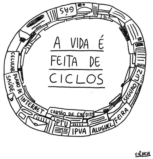 Camiseta "Ciclos" - Paulo Ciência