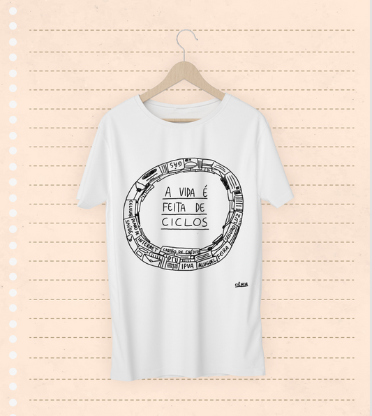 Camiseta "Ciclos" - Paulo Ciência
