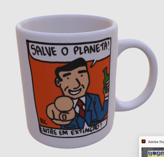 Caneca Salve o Planeta - Renan César - Z•Stores