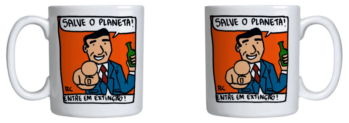 Caneca Salve o Planeta - Renan César - Z•Stores
