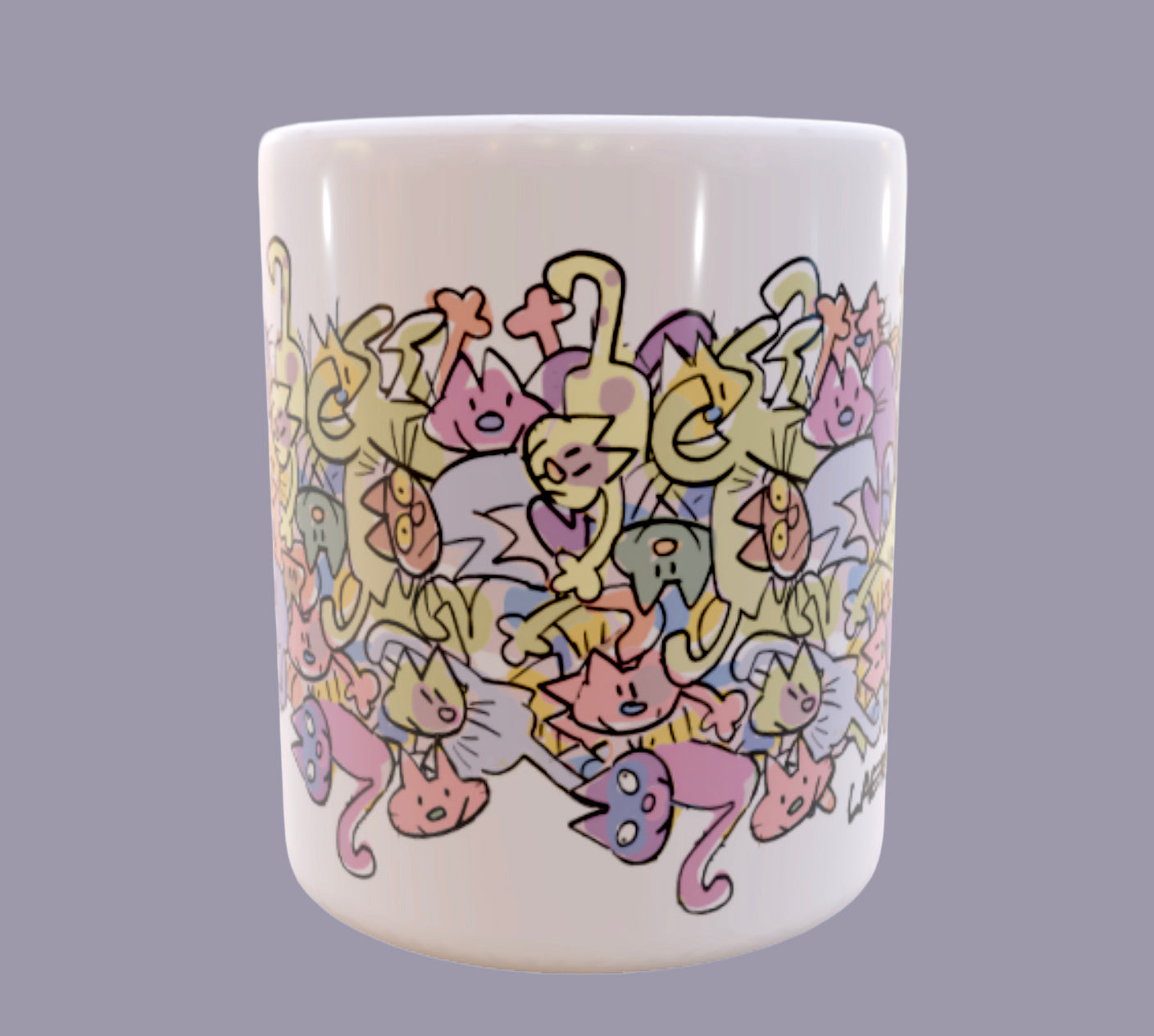 Caneca - Laerte - Festa dos Gatinhos