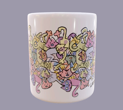 Caneca - Laerte - Festa dos Gatinhos