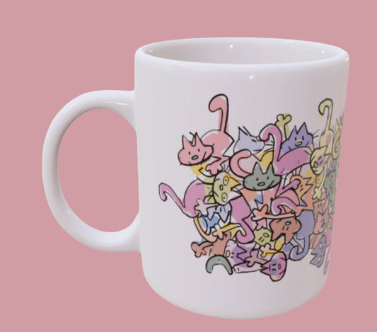 Caneca - Laerte - Festa dos Gatinhos