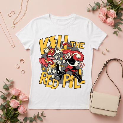 Camiseta "Kill the Red Pill"  Versão Menina - Cris Vector