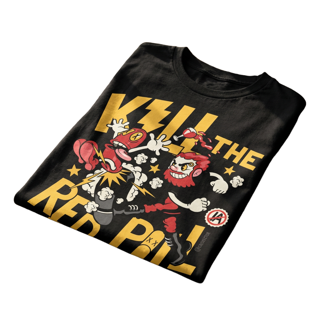 Camiseta "Kill the Red Pill"  Versão Menino - Cris Vector