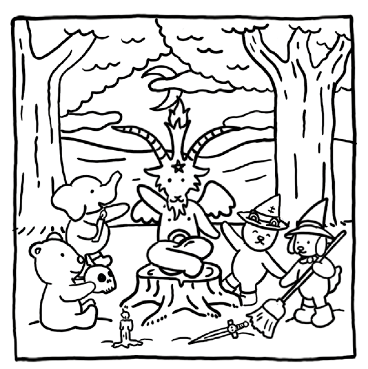 Bode Goods & Hell Goods - Samuel de Góis e Hell Ravani - Livro de Colorir