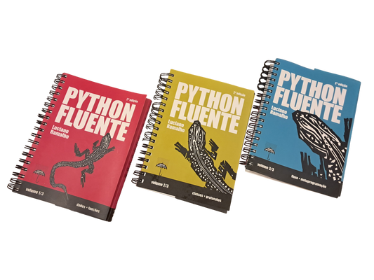 Título: Trilogia Python Fluente - versão Dunder; Autor: Luciano Ramalho; Quanti de Páginas: não informado; Preço: R$ 550,00