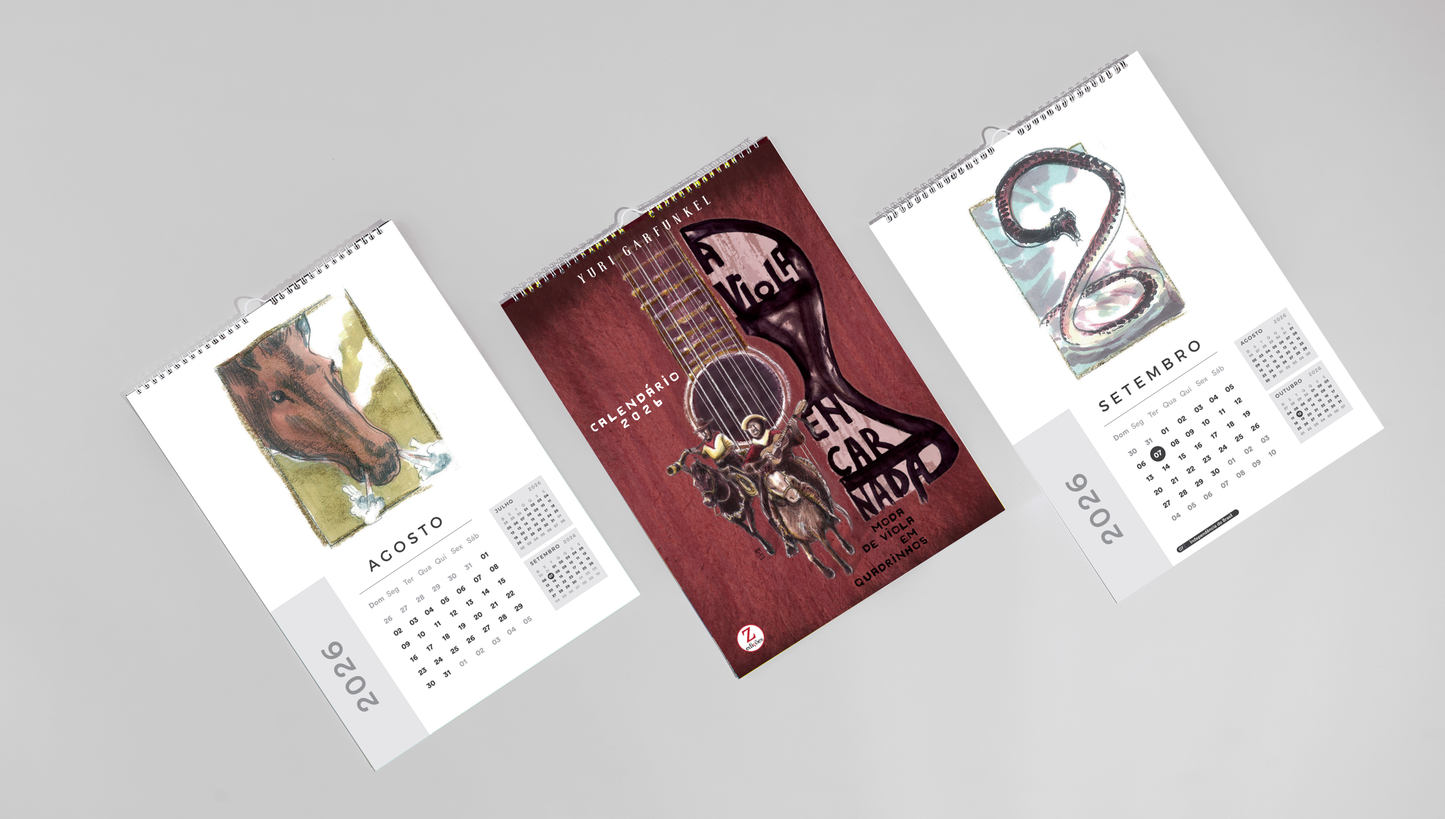 A Viola Encarnada de Yuri Garfunkel - Calendário de Parede - Pré Venda